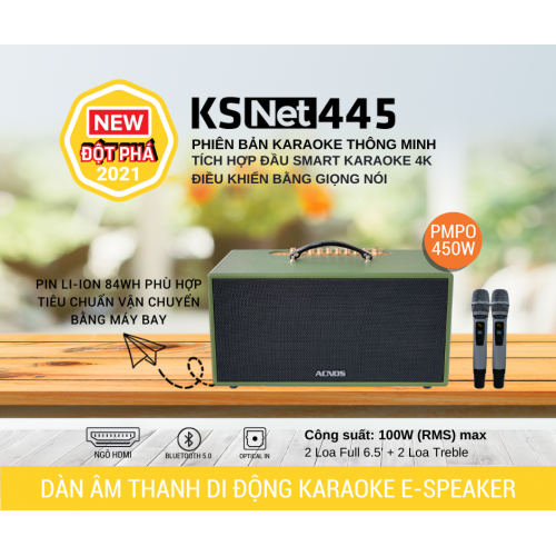 KSNet445 | Dàn Âm Thanh Di Động ACNOS KSNet445 | HAHA VN