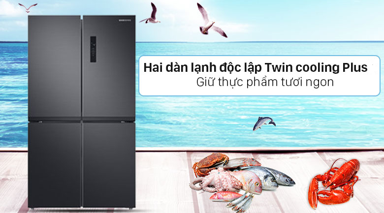Tủ lạnh Samsung RF48A4000B4/SV Inverter 488 lít | HAHA VN