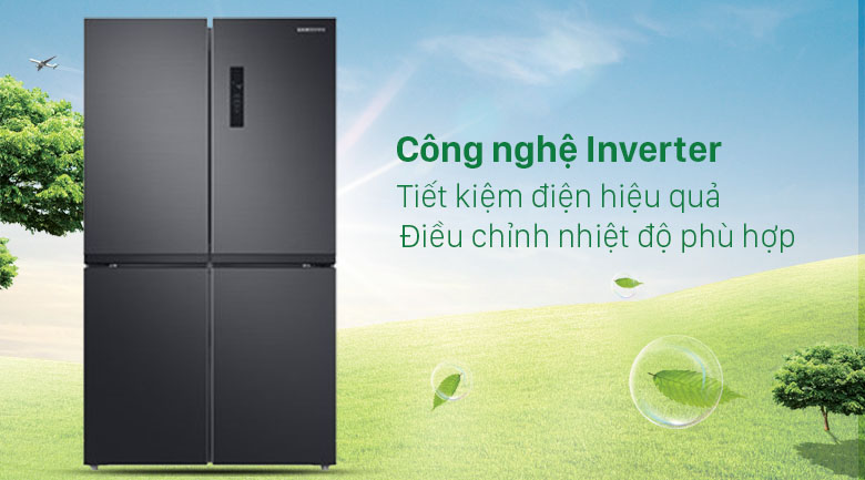 Tủ lạnh Samsung RF48A4000B4/SV Inverter 488 lít | HAHA VN