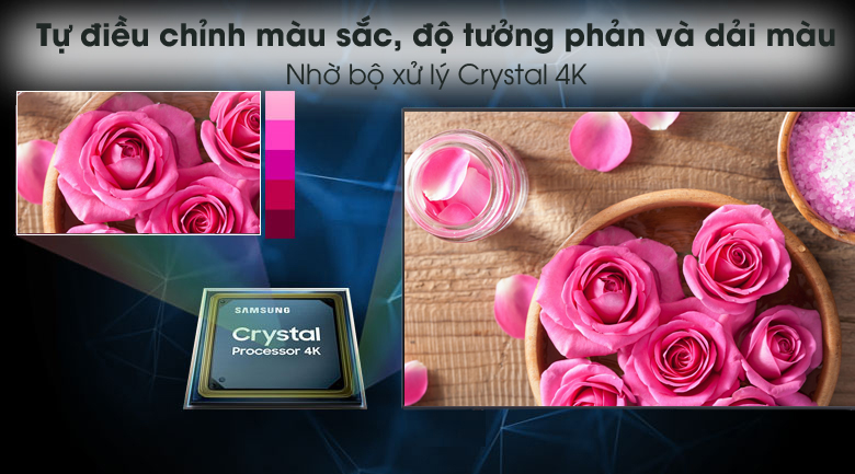 Smart TIVI SAMSUNG UA85AU8000 Crystal UHD 4K 85 inch AU8000